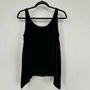 Eileen Fisher‎ Black Velvet Tank Top Size S